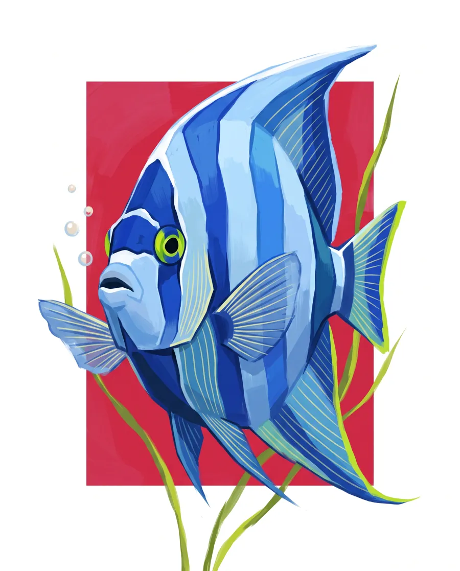 Angelfish color reference from Quiet Ocean