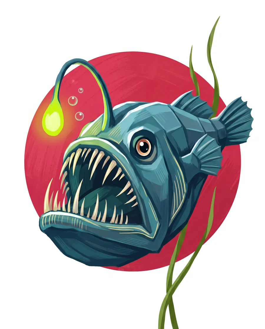 Anglerfish color reference from Quiet Ocean