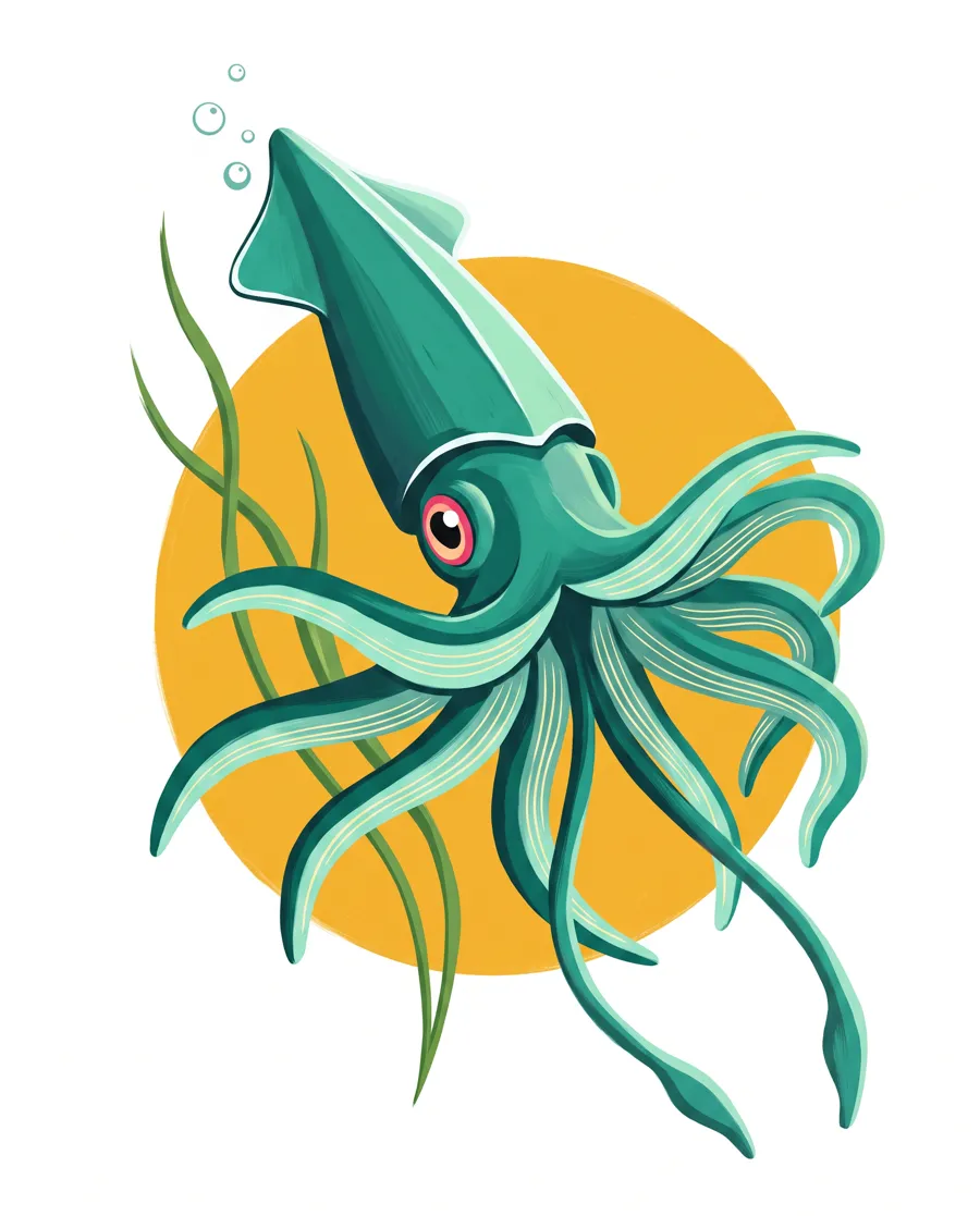 Squid color reference from Quiet Ocean