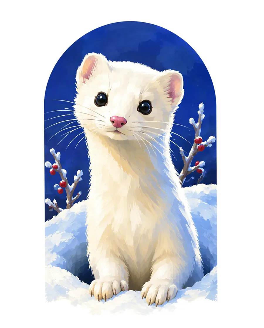 Ermine color reference from Quiet Winter