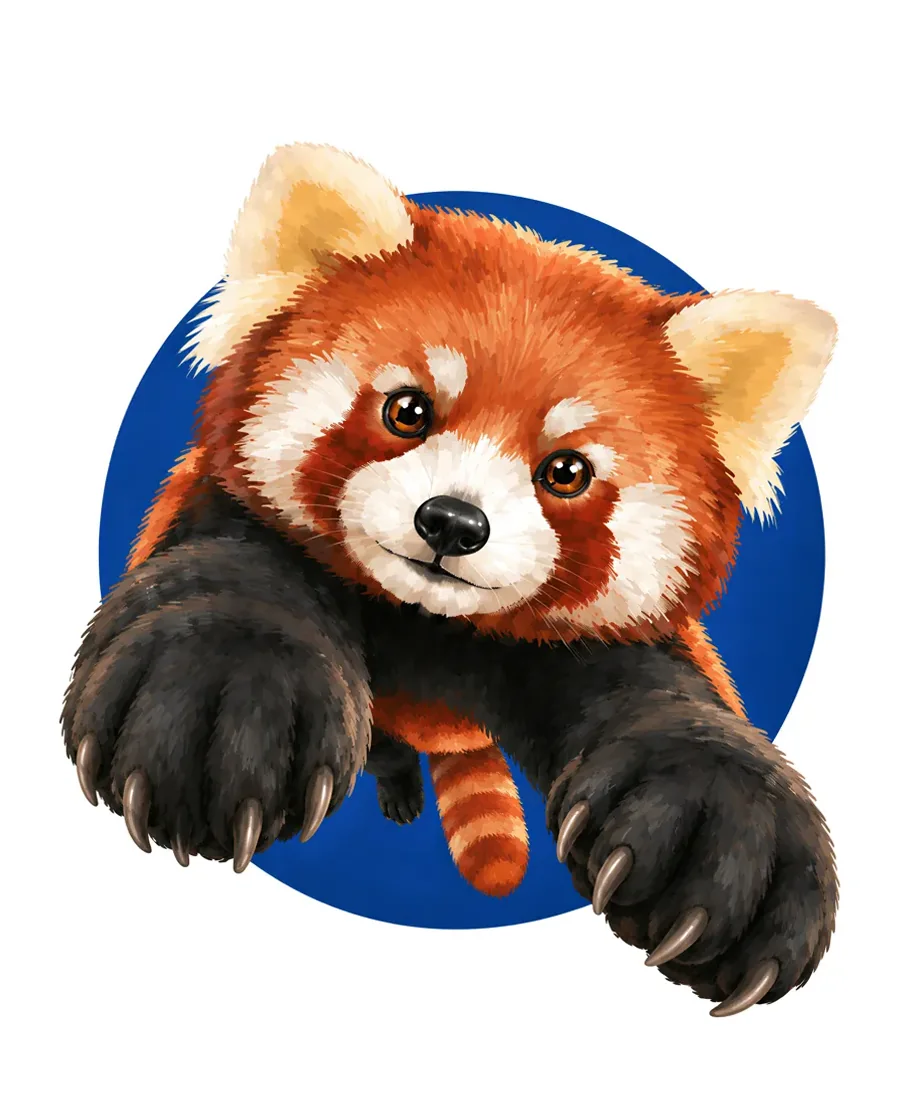 Red panda color reference from Quiet Winter